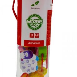 Blocuri de înfiletat din lemn - Animale Fermă 13 elemente 9 Naptaptap.ro - Magazin online jucarii Montessori, educative, de logica si de lemn. Jucarii sustenabile si ecologice.