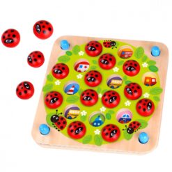 Ladybug joc de memorie 6 Naptaptap.ro - Magazin online jucarii Montessori, educative, de logica si de lemn. Jucarii sustenabile si ecologice.