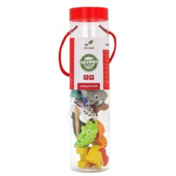 Blocuri de lemn pentru înfiletat - animale Safari ZOO 13 elemente 21 Naptaptap.ro - Magazin online jucarii Montessori, educative, de logica si de lemn. Jucarii sustenabile si ecologice.