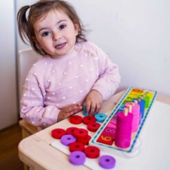 Montessori Puzzle de numărare 56 elemente 17 Naptaptap.ro - Magazin online jucarii Montessori, educative, de logica si de lemn. Jucarii sustenabile si ecologice.