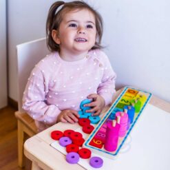 Montessori Puzzle de numărare 56 elemente 19 Naptaptap.ro - Magazin online jucarii Montessori, educative, de logica si de lemn. Jucarii sustenabile si ecologice.