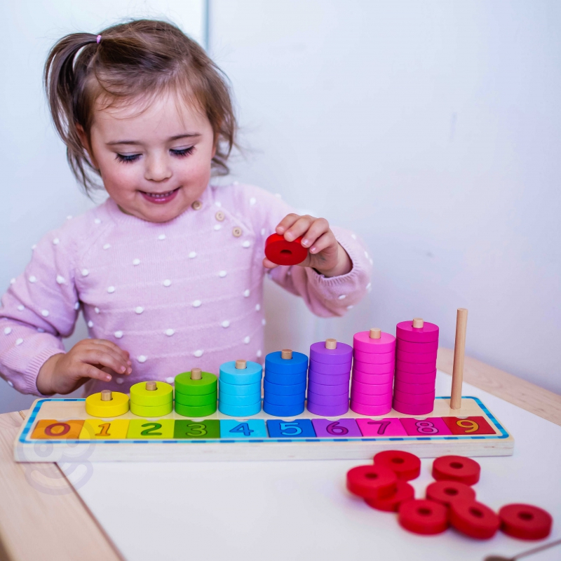 Montessori Puzzle de numărare 56 elemente 7 Naptaptap.ro - Magazin online jucarii Montessori, educative, de logica si de lemn. Jucarii sustenabile si ecologice.