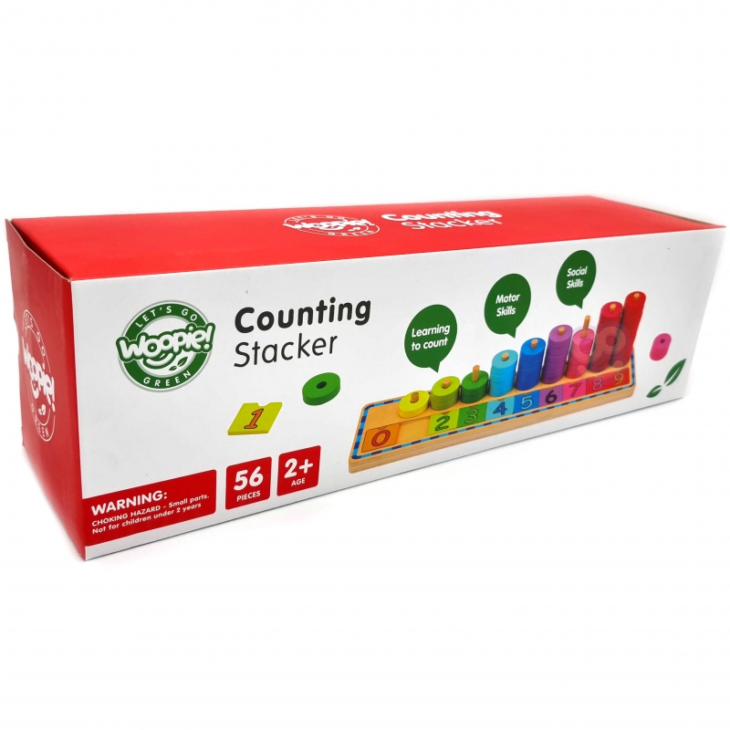 Montessori Puzzle de numărare 56 elemente 2 Naptaptap.ro - Magazin online jucarii Montessori, educative, de logica si de lemn. Jucarii sustenabile si ecologice.