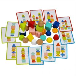 Blocuri din lemn 18 Naptaptap.ro - Magazin online jucarii Montessori, educative, de logica si de lemn. Jucarii sustenabile si ecologice.