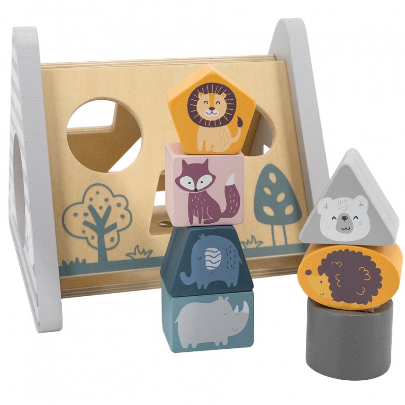 Piramida sortare din lemn 13 Naptaptap.ro - Magazin online jucarii Montessori, educative, de logica si de lemn. Jucarii sustenabile si ecologice.