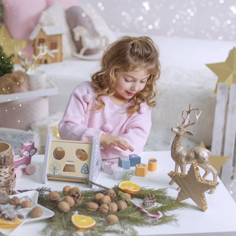 Piramida sortare din lemn 7 Naptaptap.ro - Magazin online jucarii Montessori, educative, de logica si de lemn. Jucarii sustenabile si ecologice.