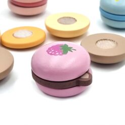 Set Macarons din lemn 11 Naptaptap.ro - Magazin online jucarii Montessori, educative, de logica si de lemn. Jucarii sustenabile si ecologice.