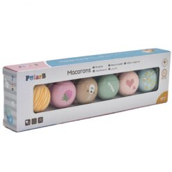 Set Macarons din lemn 12 Naptaptap.ro - Magazin online jucarii Montessori, educative, de logica si de lemn. Jucarii sustenabile si ecologice.