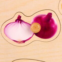 Jigsaw puzzle legume din lemn pentru copii 10 Naptaptap.ro - Magazin online jucarii Montessori, educative, de logica si de lemn. Jucarii sustenabile si ecologice.