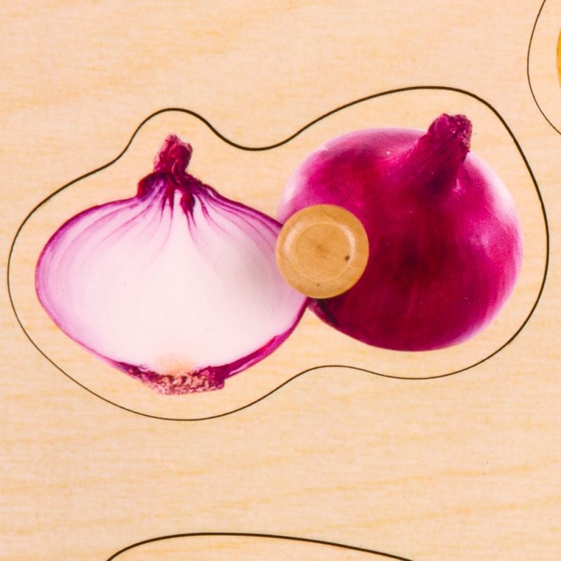 Jigsaw puzzle legume din lemn pentru copii 5 Naptaptap.ro - Magazin online jucarii Montessori, educative, de logica si de lemn. Jucarii sustenabile si ecologice.