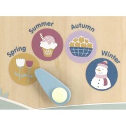 Calendar și ceas din lemn Montessori 8 Naptaptap.ro - Magazin online jucarii Montessori, educative, de logica si de lemn. Jucarii sustenabile si ecologice.