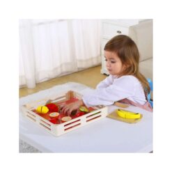 Fructe de tăiat din lemn într-o cutie 15 Naptaptap.ro - Magazin online jucarii Montessori, educative, de logica si de lemn. Jucarii sustenabile si ecologice.