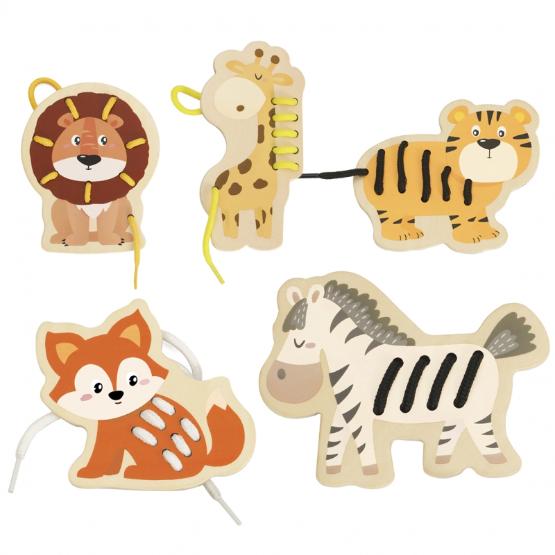 Joc de împletit cu animale 5 Naptaptap.ro - Magazin online jucarii Montessori, educative, de logica si de lemn. Jucarii sustenabile si ecologice.