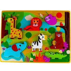 Puzzle Montessori din lemn - animale din padure 7 Naptaptap.ro - Magazin online jucarii Montessori, educative, de logica si de lemn. Jucarii sustenabile si ecologice.