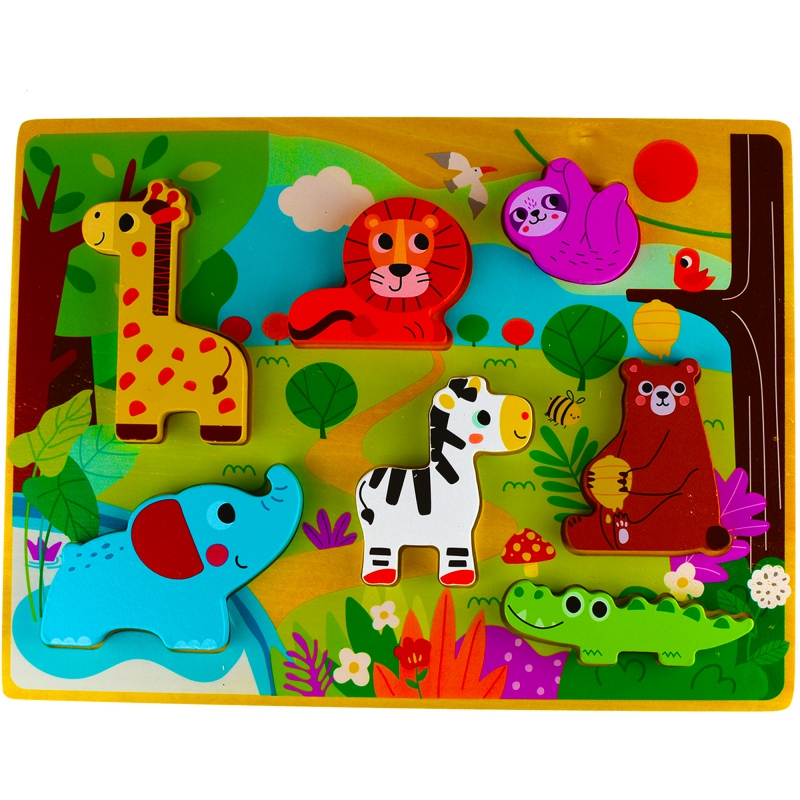 Puzzle Montessori din lemn - animale din padure 4 Naptaptap.ro - Magazin online jucarii Montessori, educative, de logica si de lemn. Jucarii sustenabile si ecologice.
