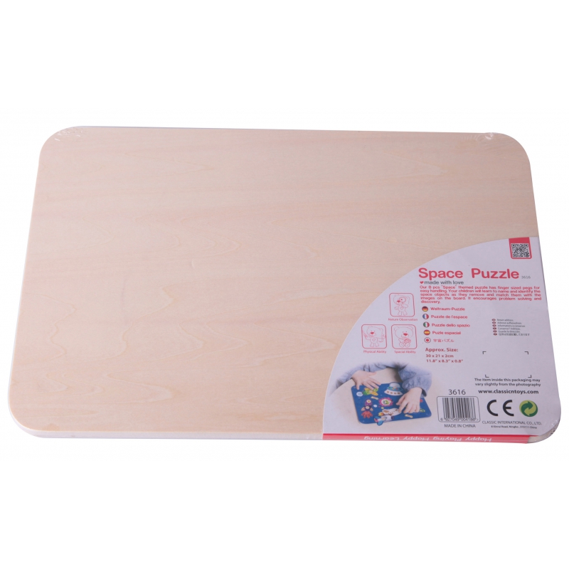 Puzzle cu pini Cosmos 3 Naptaptap.ro - Magazin online jucarii Montessori, educative, de logica si de lemn. Jucarii sustenabile si ecologice.