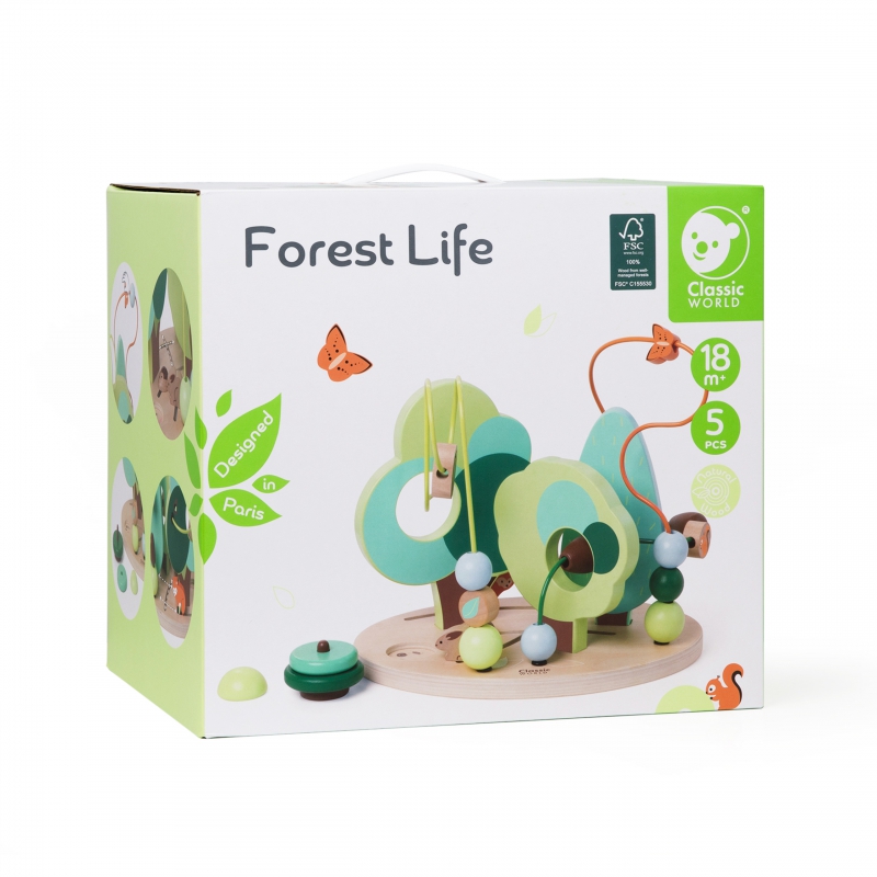 Labirint educațional Forest Life 9 Naptaptap.ro - Magazin online jucarii Montessori, educative, de logica si de lemn. Jucarii sustenabile si ecologice.