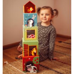 Blocuri animale ferma - invata engleza 61 Naptaptap.ro - Magazin online jucarii Montessori, educative, de logica si de lemn. Jucarii sustenabile si ecologice.