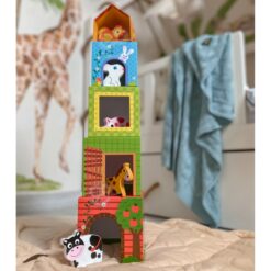 Blocuri animale ferma - invata engleza 58 Naptaptap.ro - Magazin online jucarii Montessori, educative, de logica si de lemn. Jucarii sustenabile si ecologice.