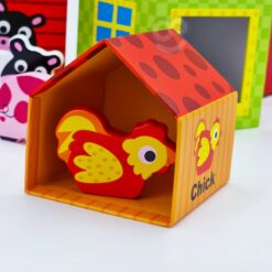 Blocuri animale ferma - invata engleza 52 Naptaptap.ro - Magazin online jucarii Montessori, educative, de logica si de lemn. Jucarii sustenabile si ecologice.