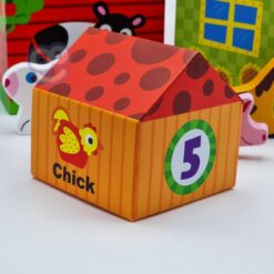 Blocuri animale ferma - invata engleza 50 Naptaptap.ro - Magazin online jucarii Montessori, educative, de logica si de lemn. Jucarii sustenabile si ecologice.