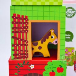 Blocuri animale ferma - invata engleza 46 Naptaptap.ro - Magazin online jucarii Montessori, educative, de logica si de lemn. Jucarii sustenabile si ecologice.