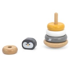 Piramidă puzzle educațională din lemn Pinguin 9 Naptaptap.ro - Magazin online jucarii Montessori, educative, de logica si de lemn. Jucarii sustenabile si ecologice.