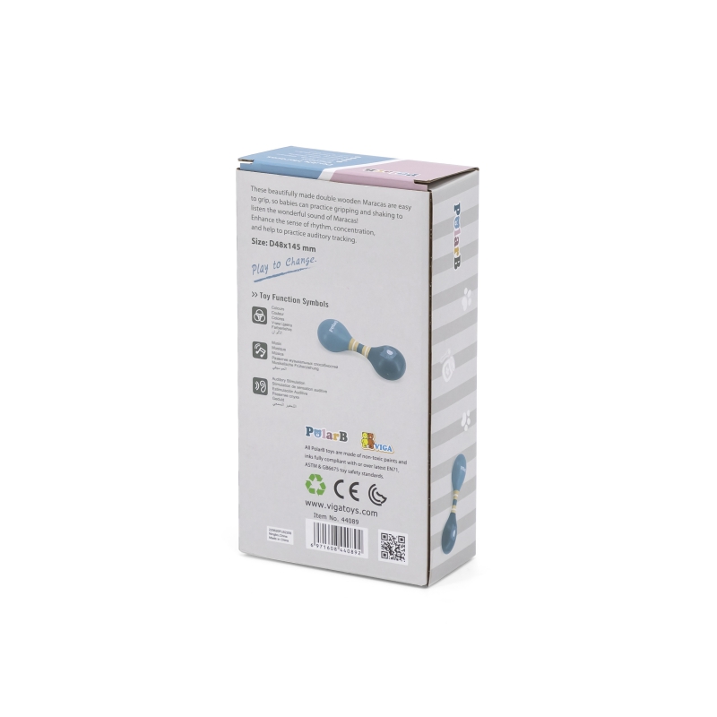 Instrument muzical maracas 4 Naptaptap.ro - Magazin online jucarii Montessori, educative, de logica si de lemn. Jucarii sustenabile si ecologice.