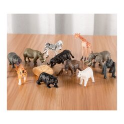 Set de figurine animale salbatice safari 7 Naptaptap.ro - Magazin online jucarii Montessori, educative, de logica si de lemn. Jucarii sustenabile si ecologice.