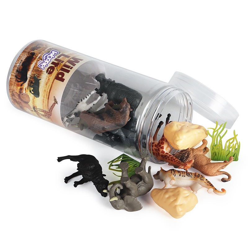 Set de figurine animale salbatice safari 5 Naptaptap.ro - Magazin online jucarii Montessori, educative, de logica si de lemn. Jucarii sustenabile si ecologice.