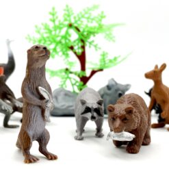 Set de figurine animale salbatice 10 Naptaptap.ro - Magazin online jucarii Montessori, educative, de logica si de lemn. Jucarii sustenabile si ecologice.