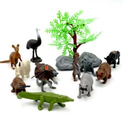Set de figurine animale salbatice 12 Naptaptap.ro - Magazin online jucarii Montessori, educative, de logica si de lemn. Jucarii sustenabile si ecologice.