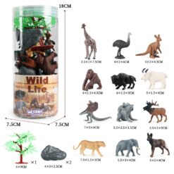 Set de figurine animale salbatice safari 2 8 Naptaptap.ro - Magazin online jucarii Montessori, educative, de logica si de lemn. Jucarii sustenabile si ecologice.